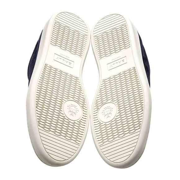 Bally Crest Romy Suede Slip-On Sneakers Navy Blue - NWB $400 - Picture 6 of 7
